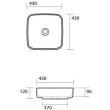 Раковина-чаша Kerasan Tribeca 43 460101 Белая