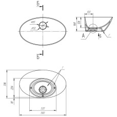 Раковина 58х33,6 см OWL 1975 Триумф 641266