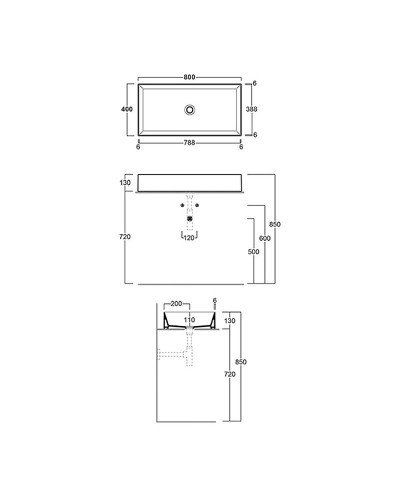 Раковина-чаша Simas Agile 80 AG80 Nero Matt Черная матовая