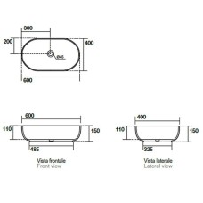 Раковина-чаша Kerasan Nolita 60 534381 Nocciola matt