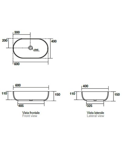 Раковина-чаша Kerasan Nolita 60 534381 Nocciola matt