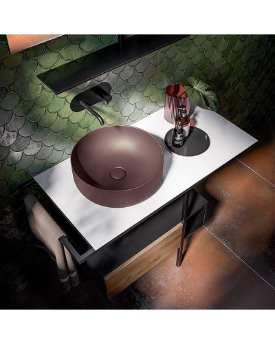 Раковина-чаша Kerasan Nolita 40 534475 Borgogna matt