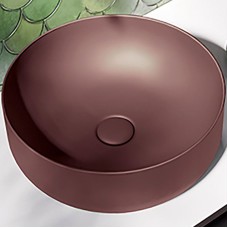 Раковина-чаша Kerasan Nolita 40 534475 Borgogna matt