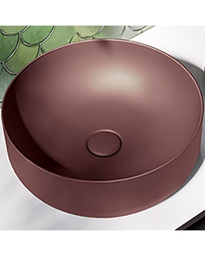 Раковина-чаша Kerasan Nolita 40 534475 Borgogna matt