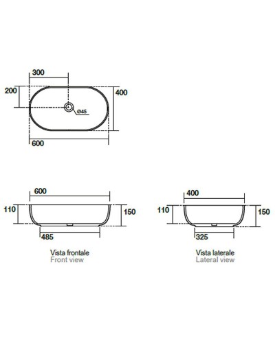 Раковина-чаша Kerasan Nolita 60 534330 Белая матовая