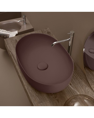 Раковина-чаша Kerasan Nolita 60 534375 Бургундский матовый