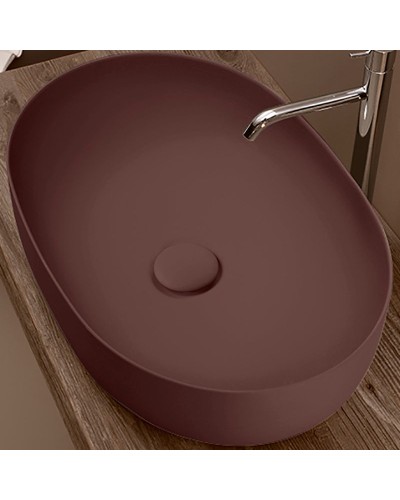 Раковина-чаша Kerasan Nolita 60 534375 Бургундский матовый