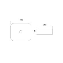 Раковина-чаша Iddis Bridge 50 BRIBM05i27 Черная матовая
