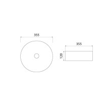 Раковина-чаша Iddis Ray 35.5 RAYBM03i27 Черная матовая