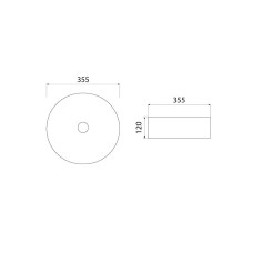 Раковина-чаша Iddis Ray 35.5 RAYBM03i27 Черная матовая