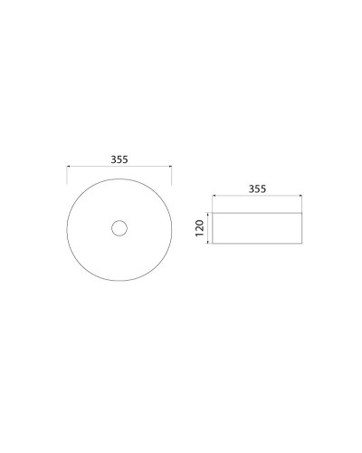 Раковина-чаша Iddis Ray 35.5 RAYBM03i27 Черная матовая