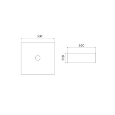 Раковина-чаша Iddis Slide 36 SLIGM01i27 Серая матовая