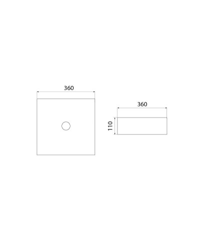 Раковина-чаша Iddis Slide 36 SLIGM01i27 Серая матовая