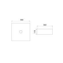 Раковина-чаша Iddis Slide 36 SLIWS01i27 Белая глянцевая