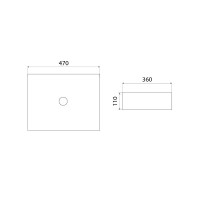 Раковина-чаша Iddis Slide 47 SLIBM02i27 Черная матовая