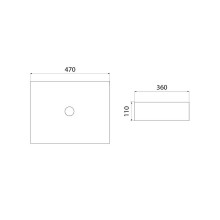 Раковина-чаша Iddis Slide 47 SLIBM02i27 Черная матовая