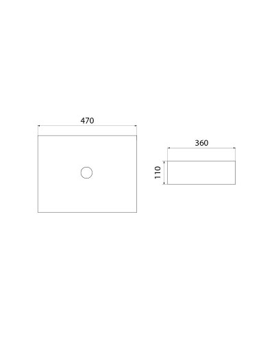 Раковина-чаша Iddis Slide 47 SLIBM02i27 Черная матовая