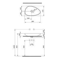 Раковина-чаша Bocchi Etna 58 1114-025-0125 Кофейная матовая