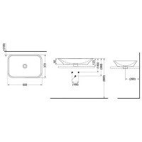 Раковина 55х37 см Toto MH LW161B#XW