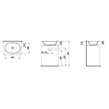Раковина-чаша Laufen The New Classic 55 8.1285.2.400.112.1 Белая