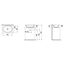 Раковина-чаша Laufen The New Classic 55 8.1285.2.400.112.1 Белая