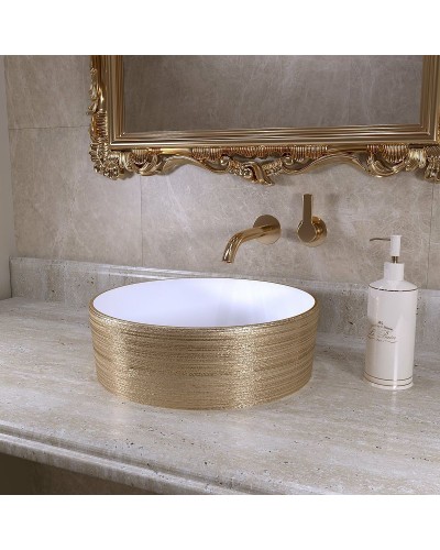 Раковина-чаша Grossman 35 GR-5010GW Золото Белая