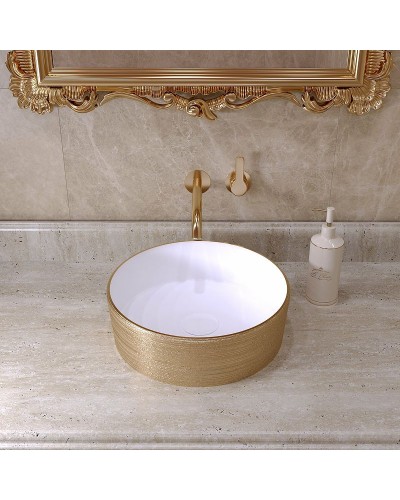 Раковина-чаша Grossman 35 GR-5010GW Золото Белая