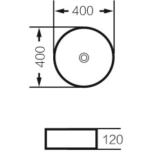Раковина-чаша Grossman 40 GR-3013BEM Бежевая матовая