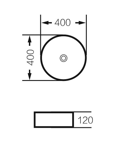 Раковина-чаша Grossman 40 GR-3013BEM Бежевая матовая