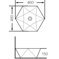 Раковина-чаша Grossman 46 GR-3029 Белая