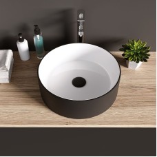 Раковина-чаша Grossman 36 GR-4040BW Белая Черная