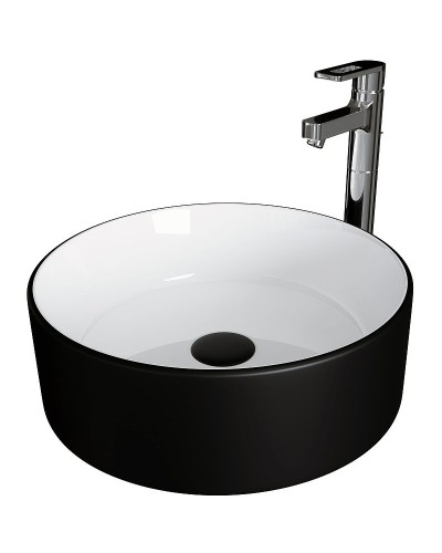 Раковина-чаша Grossman 36 GR-4040BW Белая Черная