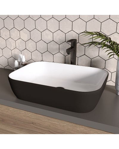 Раковина-чаша Grossman 46 GR-4041BW Белая Черная