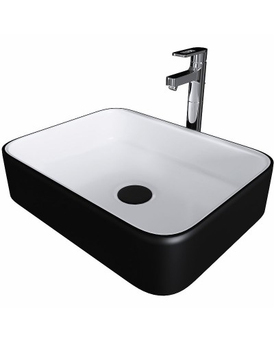 Раковина-чаша Grossman 50 GR-4043BW Белая Черная