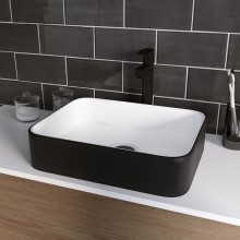 Раковина-чаша Grossman 50 GR-4043BW Белая Черная