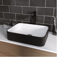 Раковина-чаша Grossman 50 GR-4043BW Белая Черная