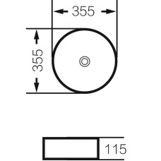 Раковина-чаша Grossman 35 GR-5020SW Серебро Белая