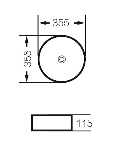 Раковина-чаша Grossman 35 GR-5020SW Серебро Белая