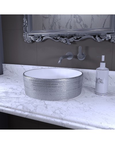 Раковина-чаша Grossman 35 GR-5020SW Серебро Белая