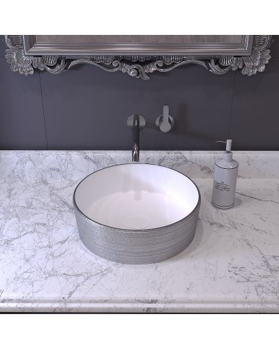 Раковина-чаша Grossman 35 GR-5020SW Серебро Белая