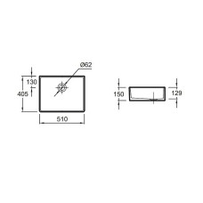 Раковина-чаша Jacob Delafon Delta 51 ESA01-00 Белая