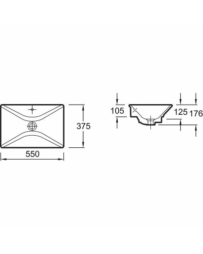 Раковина-чаша Jacob Delafon Reve 55 4819-0 Белая