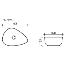 Раковина-чаша Ceramica Nova Element 45 CN5026 Белая