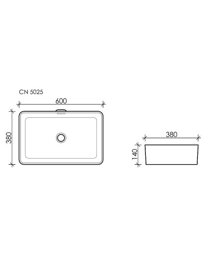 Раковина-чаша Ceramica Nova Element 60 CN5025 Белая