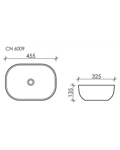 Раковина-чаша Ceramica Nova Element 46 CN6009 Белая