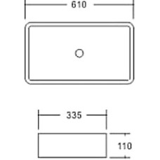Раковина-чаша SantiLine 61 SL-1073MB Черная матовая