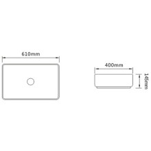 Раковина-чаша SantiLine 61 SL-1090 Белая
