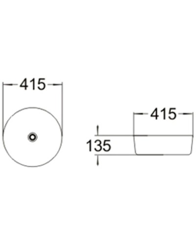 Раковина-чаша SantiLine 41 SL-7011 Синяя