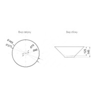 Раковина-чаша Melana 40 MLN-T-4006-B8+B3 Салатово-красная