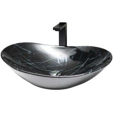 Раковина-чаша CeramaLux 60 7404BM Черный мрамор